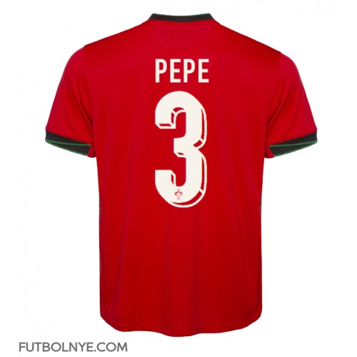 Camiseta Portugal Pepe #3 Primera Equipación Eurocopa 2024 manga corta